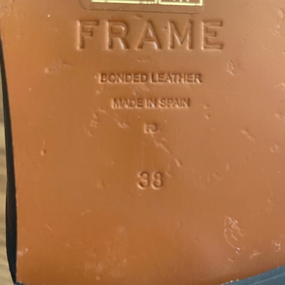 Frame Denim Black Leather Mules - Picture 4 of 7